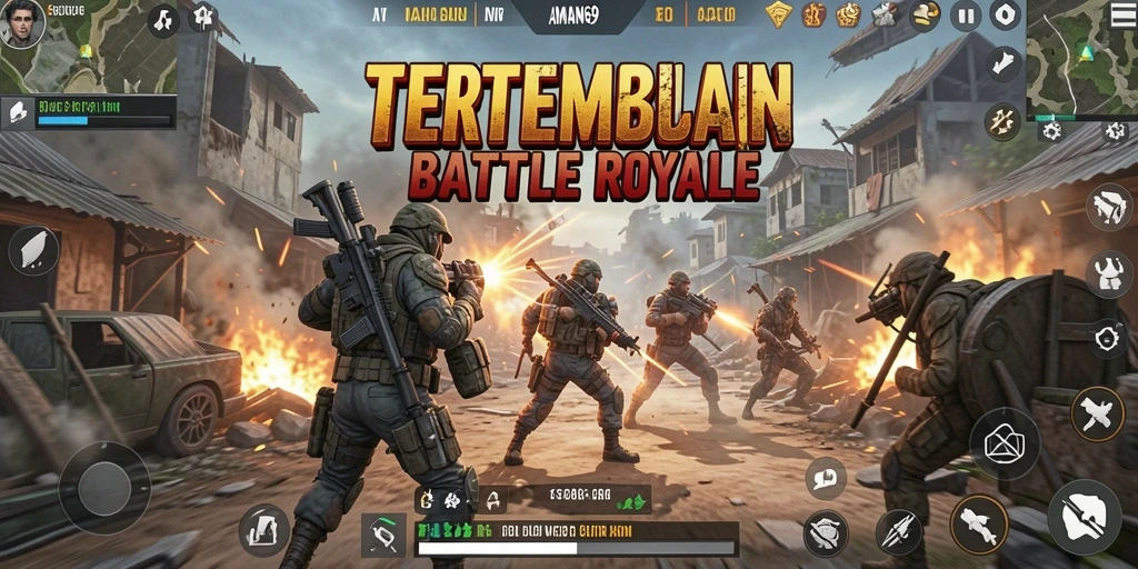 Gameplay seru AMAN69 dalam pertarungan Battle Royale.