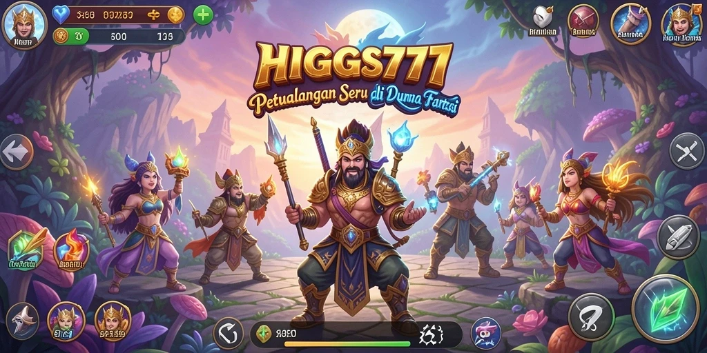 Gameplay seru HIGGS777 dengan karakter menarik di dunia petualangan.