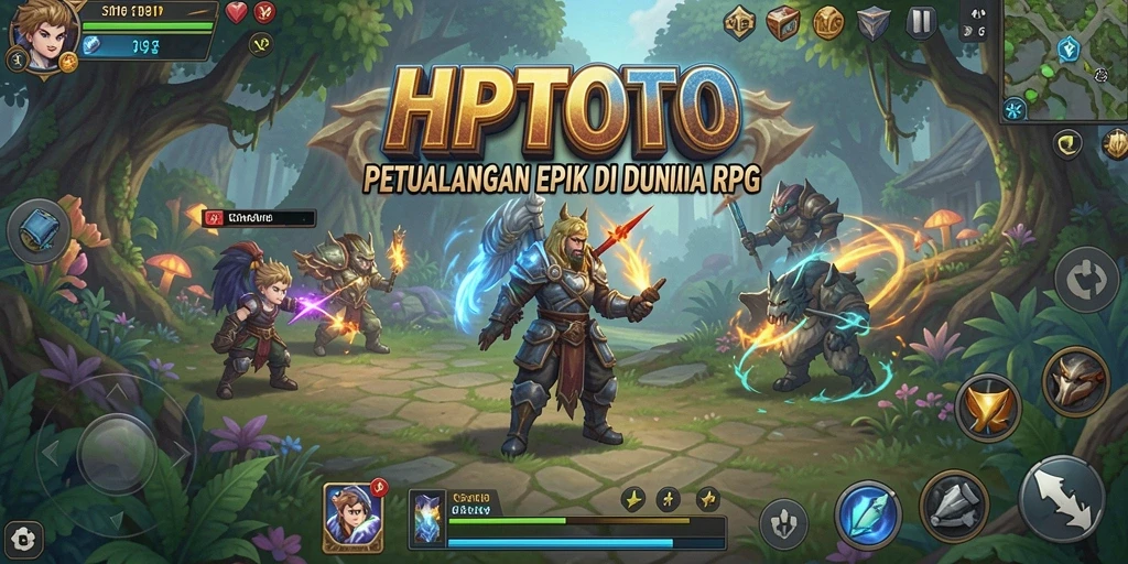 Tangkapan layar menunjukkan momen seru gameplay RPG HPTOTO.