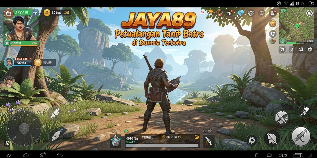 Screenshot JAYA89 menampilkan eksplorasi dunia terbuka yang luas.