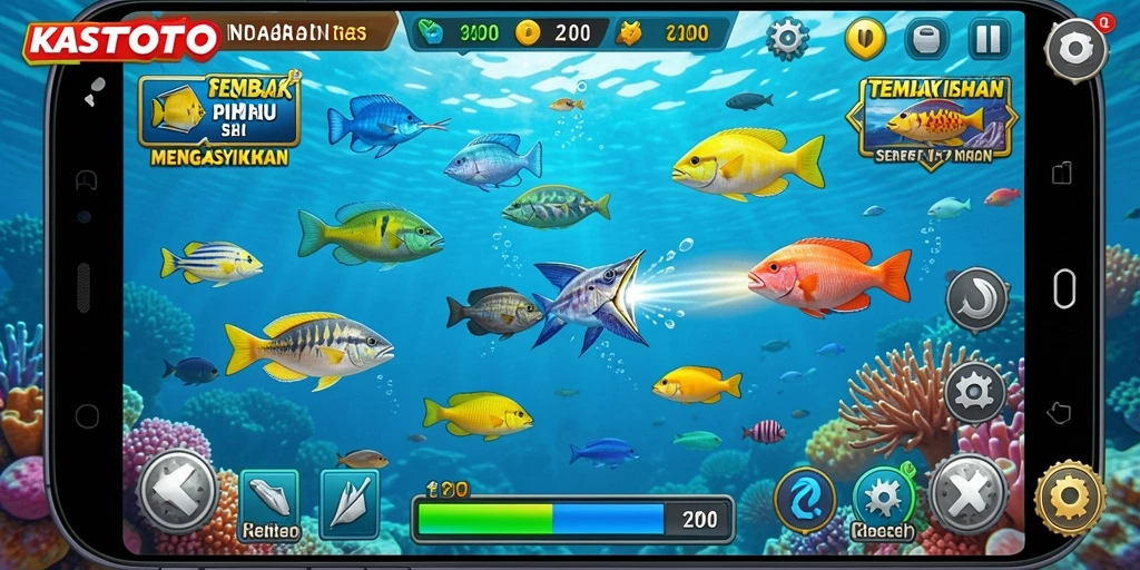 Tangkapan layar gameplay KASTOTO yang penuh aksi dan seru.