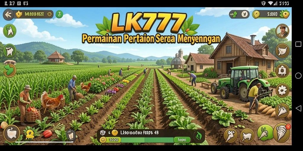 Tampilan gameplay LK777 yang menarik saat bertani.