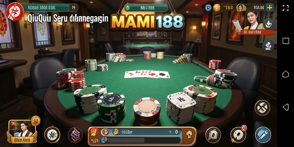 Tampilan gameplay QiuQiu yang menarik dan mendebarkan.