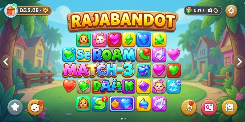 Tampilan gameplay menarik di RAJABANDOT dengan grafis memukau.