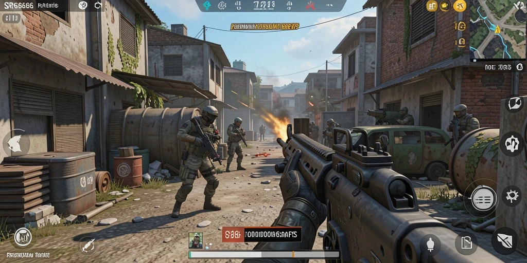 Gameplay SR6666 dengan aksi tembak-menembak seru dan grafis menawan.