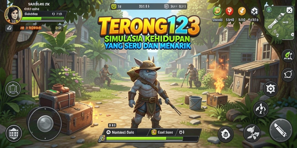 Tampilan menarik dari gameplay simulasi kehidupan TERONG123.