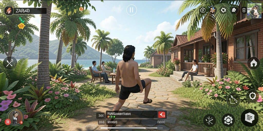 Tampilan gameplay ZARA4D yang ceria dan menyenangkan.